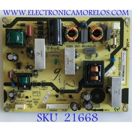 Fuente de alimentacion TCL / 08-PW152C2-PW200AA / 40-P152C0-PWG1XG / PW152C0 / MODELO L32HDF11TA TKAA