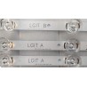 KIT 3 TIRAS LED LG INNOTEK DRT3.0 32"_A B 32LB561 , 32LB572V  32LB580V 32LB550U 32LB650V 32LB652V 32LB653V 32LF550  32LF592U
