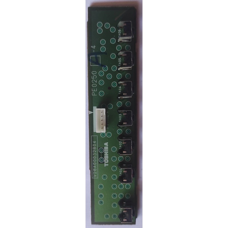 V28A00032804 - PE0250 - BOTONERA PARA TV DE LA MARCA TOSHIBA MOD 37X3030D