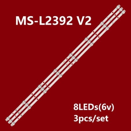 KIT 3 TIRAS LED TV CX430DLEDM, MS-L2392-V2, LE4319, 4328T2