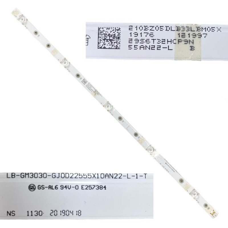 KIT TIRAS LED 10 Left y Right para TPT550U2-EQYA3.G S3Q