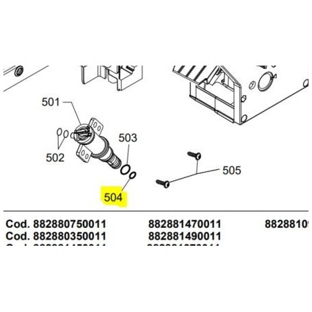 OR ORM 0050-20 IN SILICONE para inyector Saeco / Philips