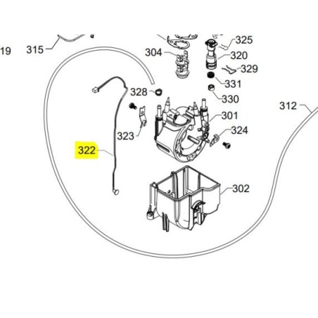 Sonda NTC de temperatura de calderin  para Saeco PHILIPS