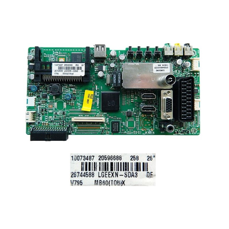 PLACA MAIN 20596688 (COD TOSHIBA 75028011) 17MB60-4.1