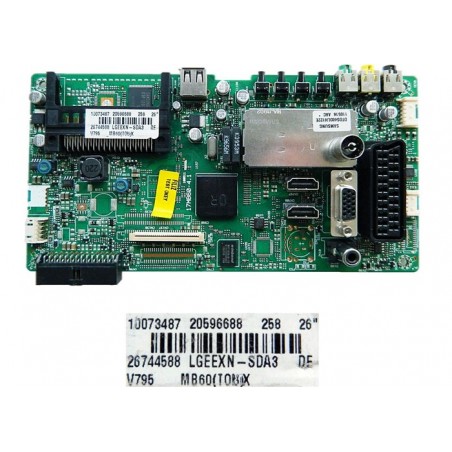 PLACA MAIN 20596688 (COD TOSHIBA 75028011) 17MB60-4.1